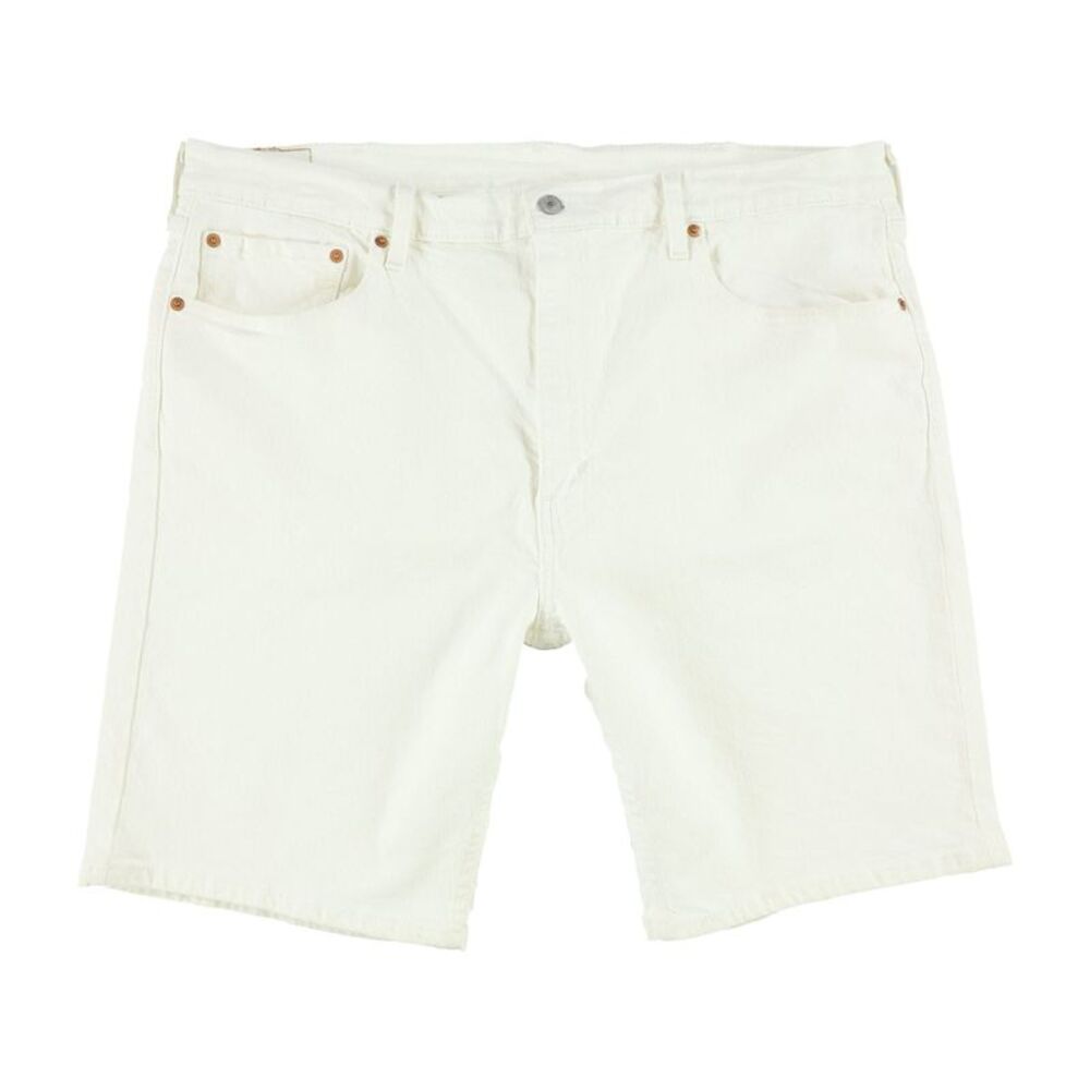 Levi's Mens 412 Slim Casual Denim Shorts, White, 30, DM